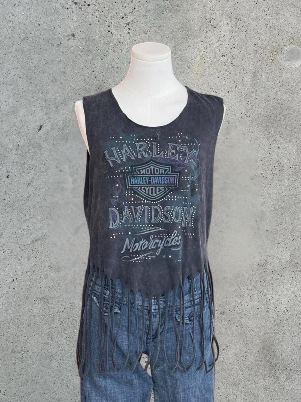 Harley-Davidson Black Studded Graphic Tank